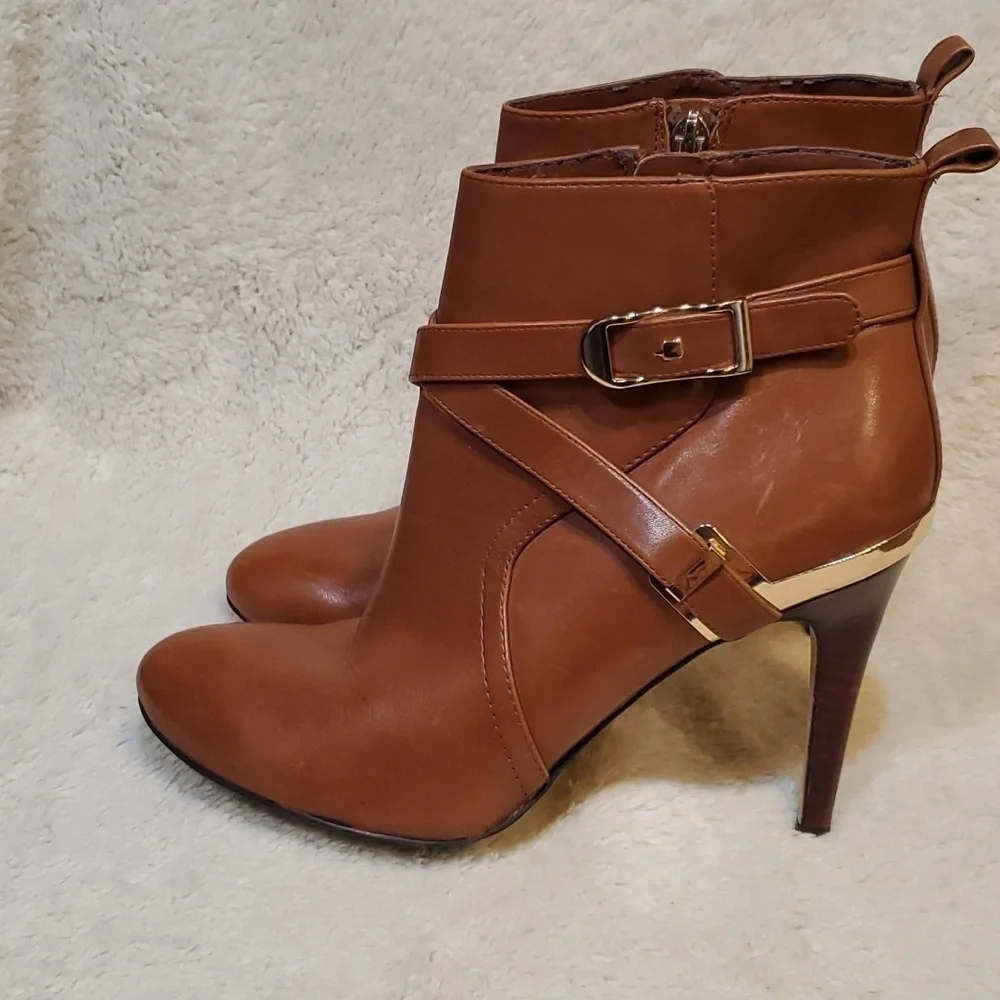 Marc Fisher Leather Upper Ankle Boots SZ 8M